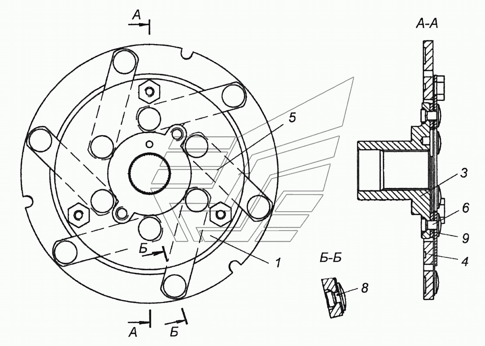 5297-1318520-01 Ступица с фрикционным диском