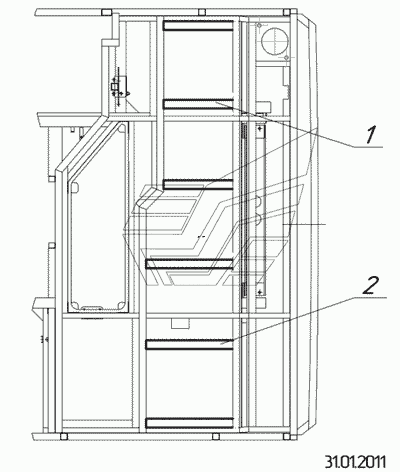 5299-5600550 – Установка закладных пластин в каркас мотоотсека