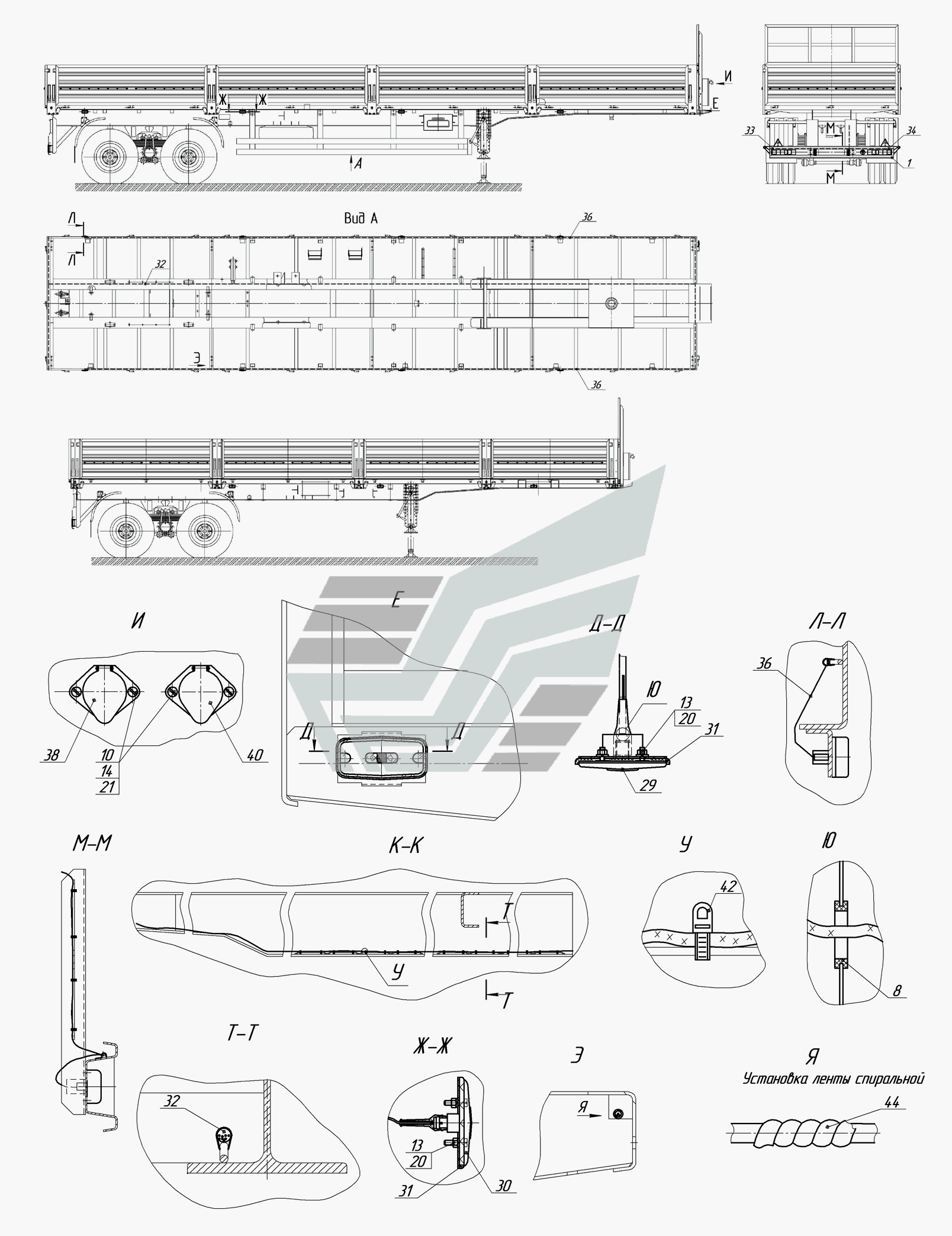 9334-3700010, 9334-01-3700010 Установка электрооборудования
