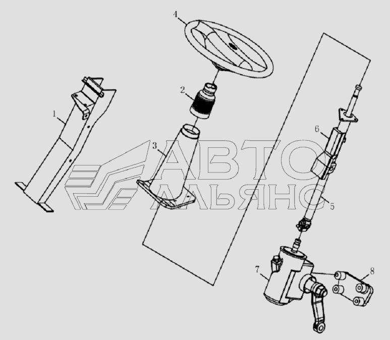 3400D128 Steering system
