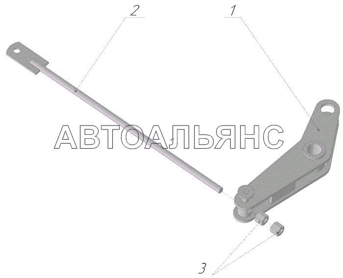 Рычаг правый