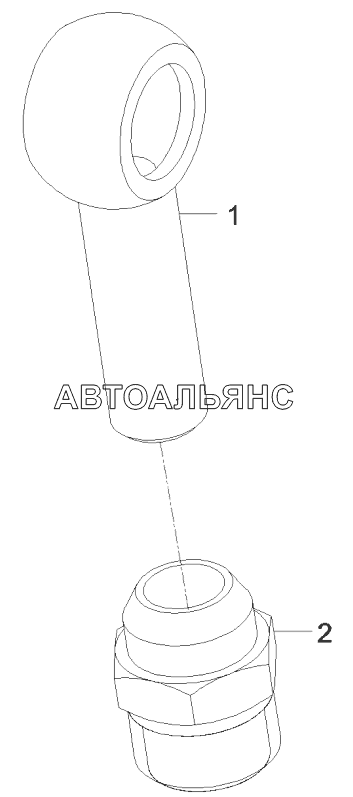 A810102024151 Connector, oil return