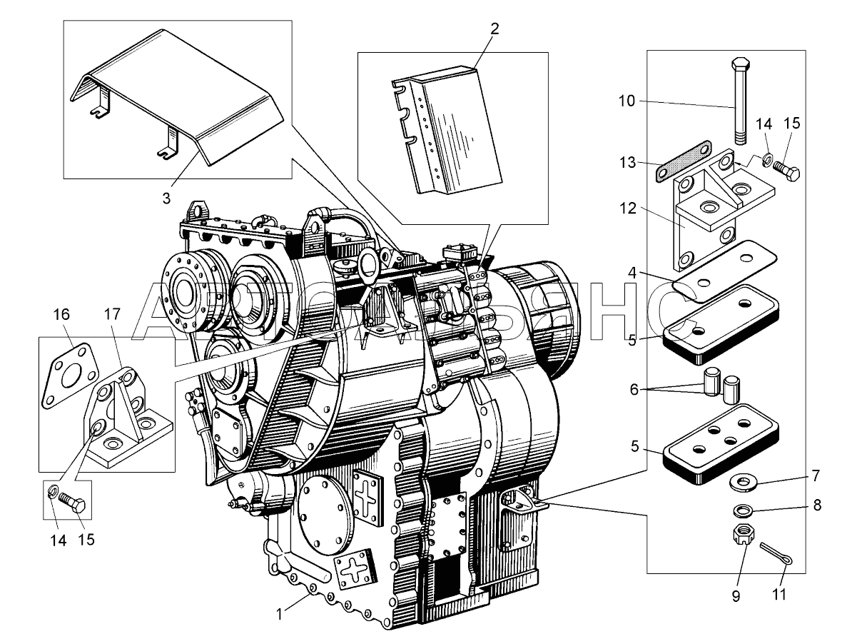 Гидромеханическая передача;Hydromechanical gear