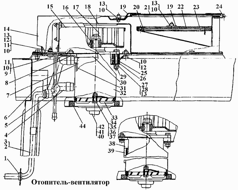 Отопитель- вентилятор