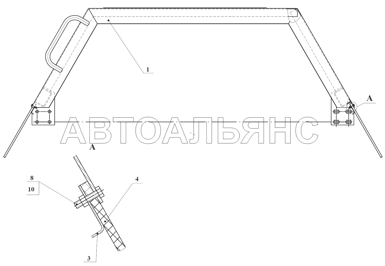 Крыло ТО-18Б.83.24.000;Side panel ТО-18Б.83.24.000