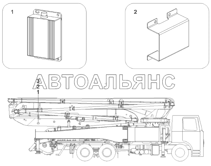 12726575 Sensor GP, shock absorbing system, boom