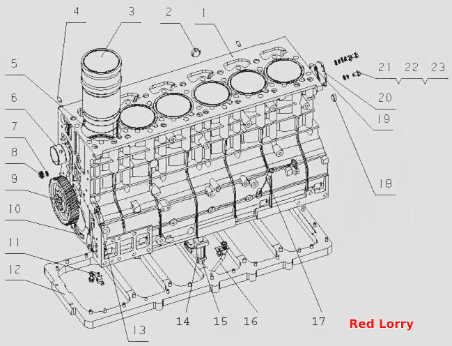 L7000- Блок цилиндров в сборе