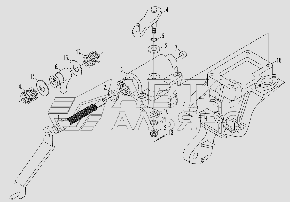 Seat, gear shift control assembly