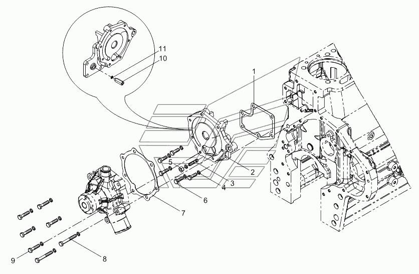 Intermediate pad assembly