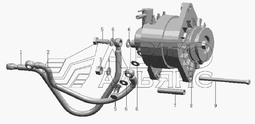 QC490Q(DI)-23000 Generator assembly