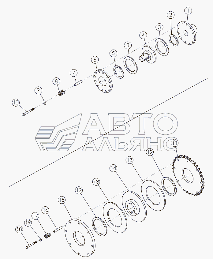 SLIP CLUTCH (IN-LINE) №57926, SLIP CLUTCH/SPOCKET №57993, SLIP CLUTCH/SPOCKET №58335