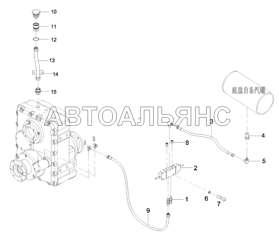 11814186 Air valve and oil filling pipe GP