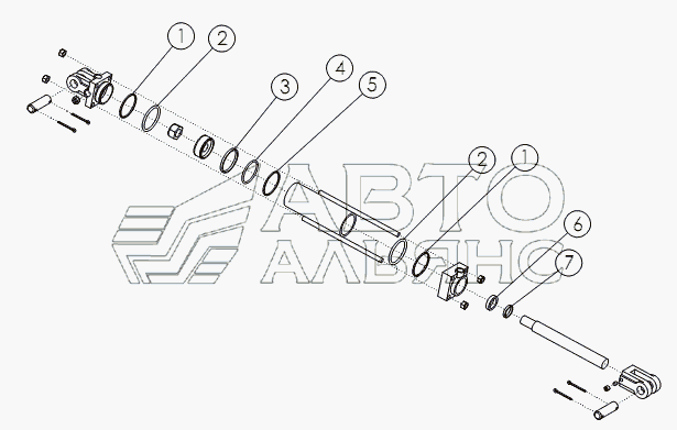 HYDRAULIC CYLINDER: 2.75X8 №63498