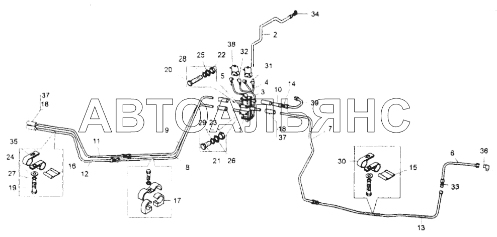 Установка системы охлаждения топлива;Mounting of fuel cooling system