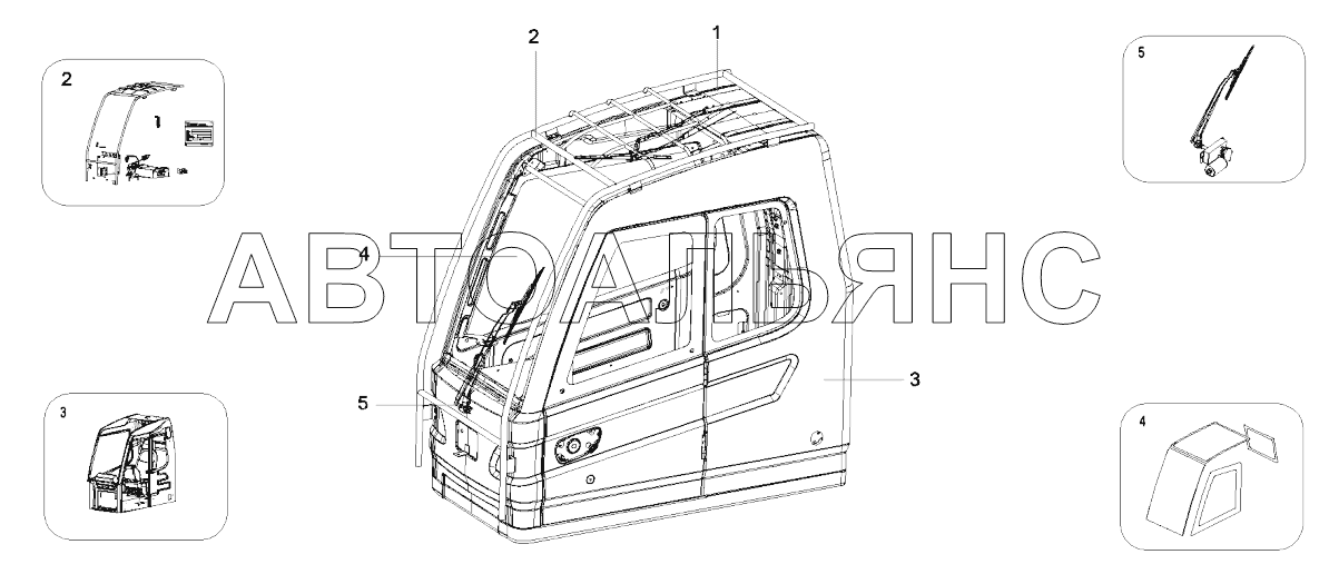 Корпус станции оператора, кран SJC6225HK4