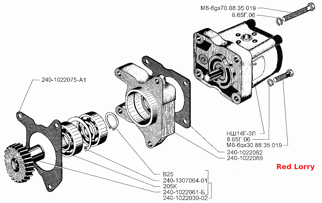 Насос рулевого усилителя двигателя Д-245.9Е2