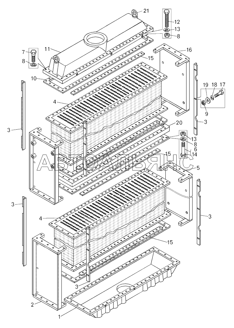 Радиатор (75570-1301010);Radiator