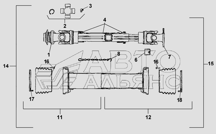 DRIVELINE SERIAL NUMBER 13825 and above