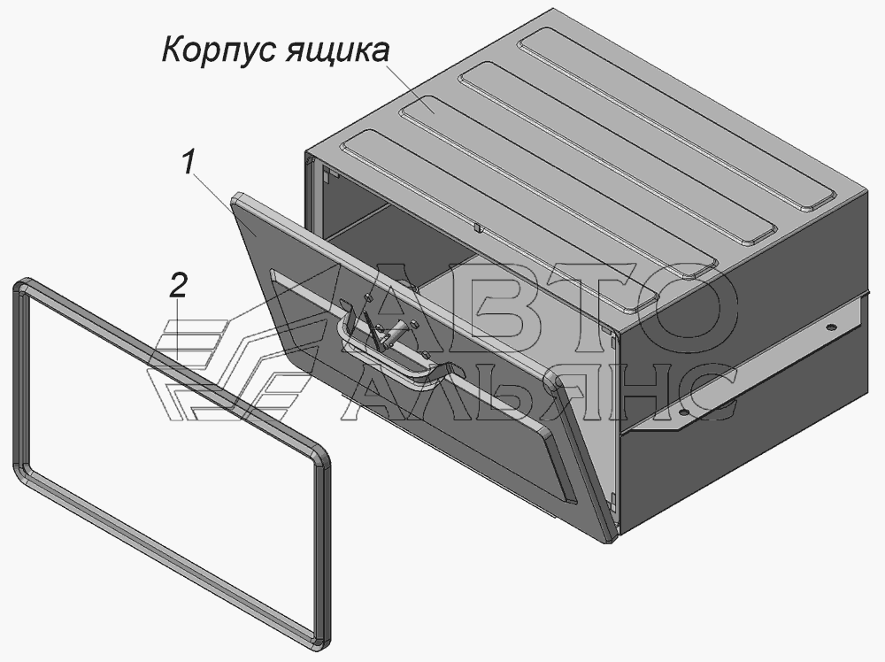 6606-3919010 Ящик для ЗИП в сборе