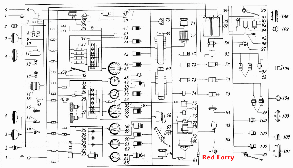 Электрооборудование КрАЗ-6510, КрАЗ-65101