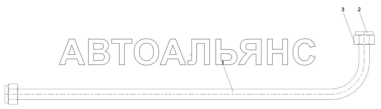 Трубка GP, сталь, воздухозаборник, осушитель
