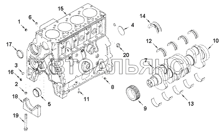 BP 9073ZZ Cylinder block group