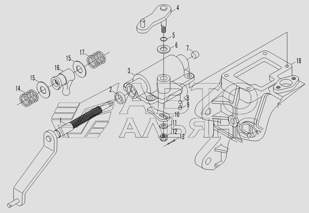 Seat, gear shift control assembly
