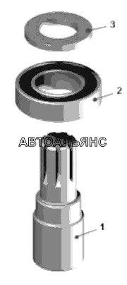 Вал рулевого механизма (75481-3401270-10);Steering mechanism shaft