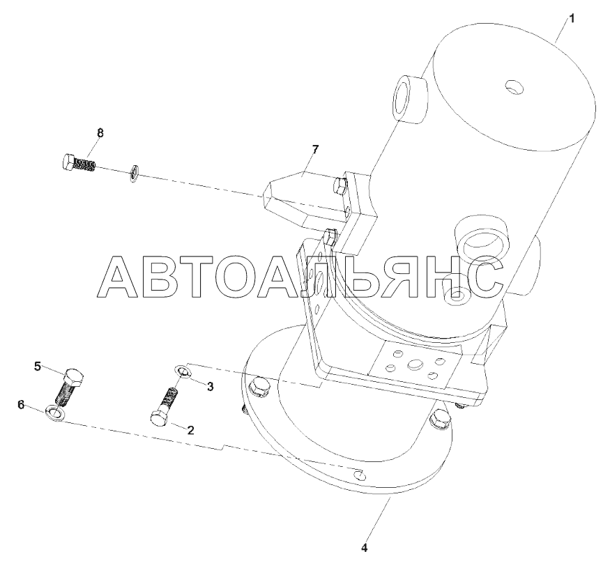 A810302000154 Поворотный соединитель, центральный