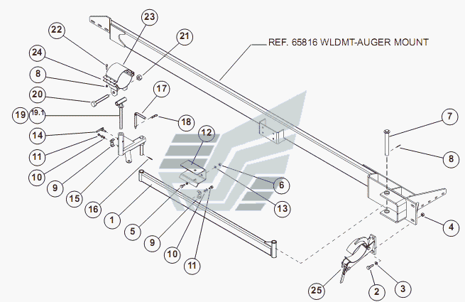 ASSY-AUGER MOUNTING COMPONENTS (8"/10")
