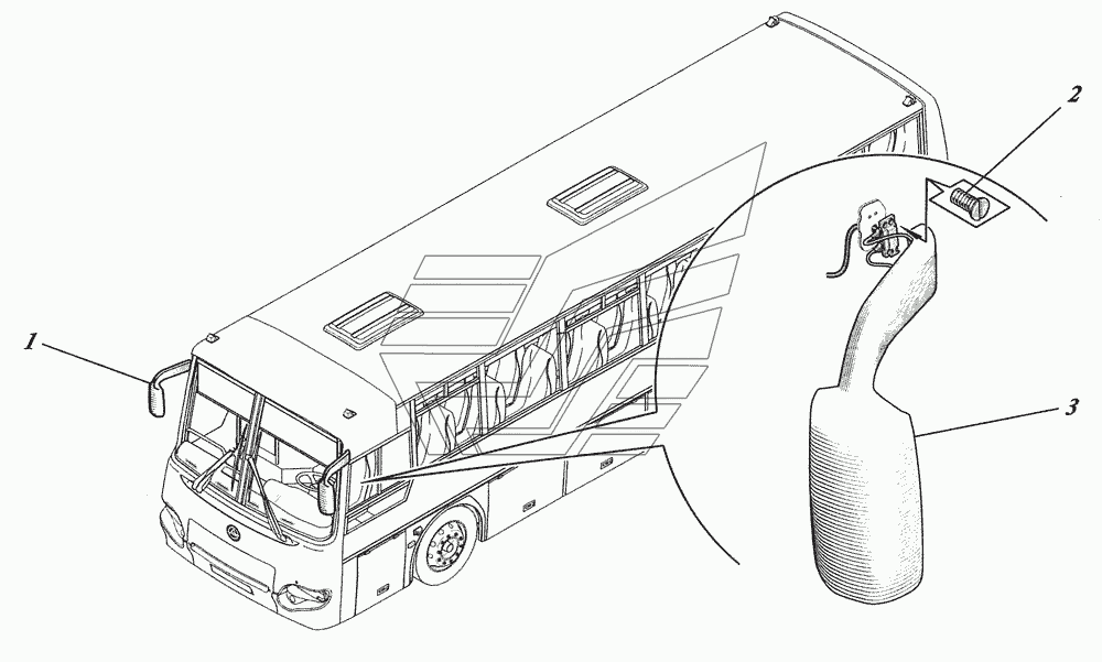 Установка зеркал заднего вида 4230-8200010