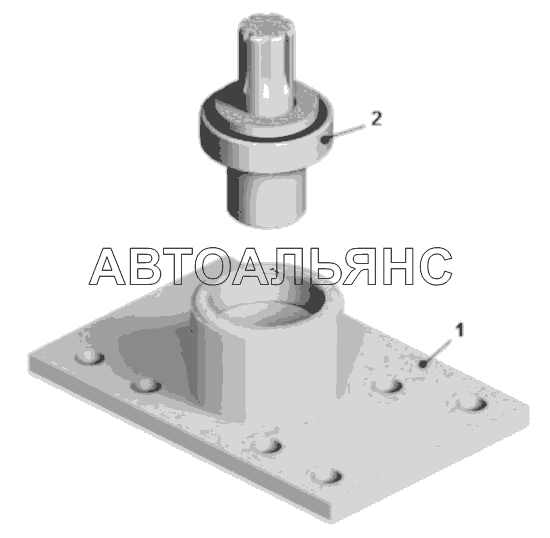 Фланец с подшипником (75474-3401259);Flange with bearing