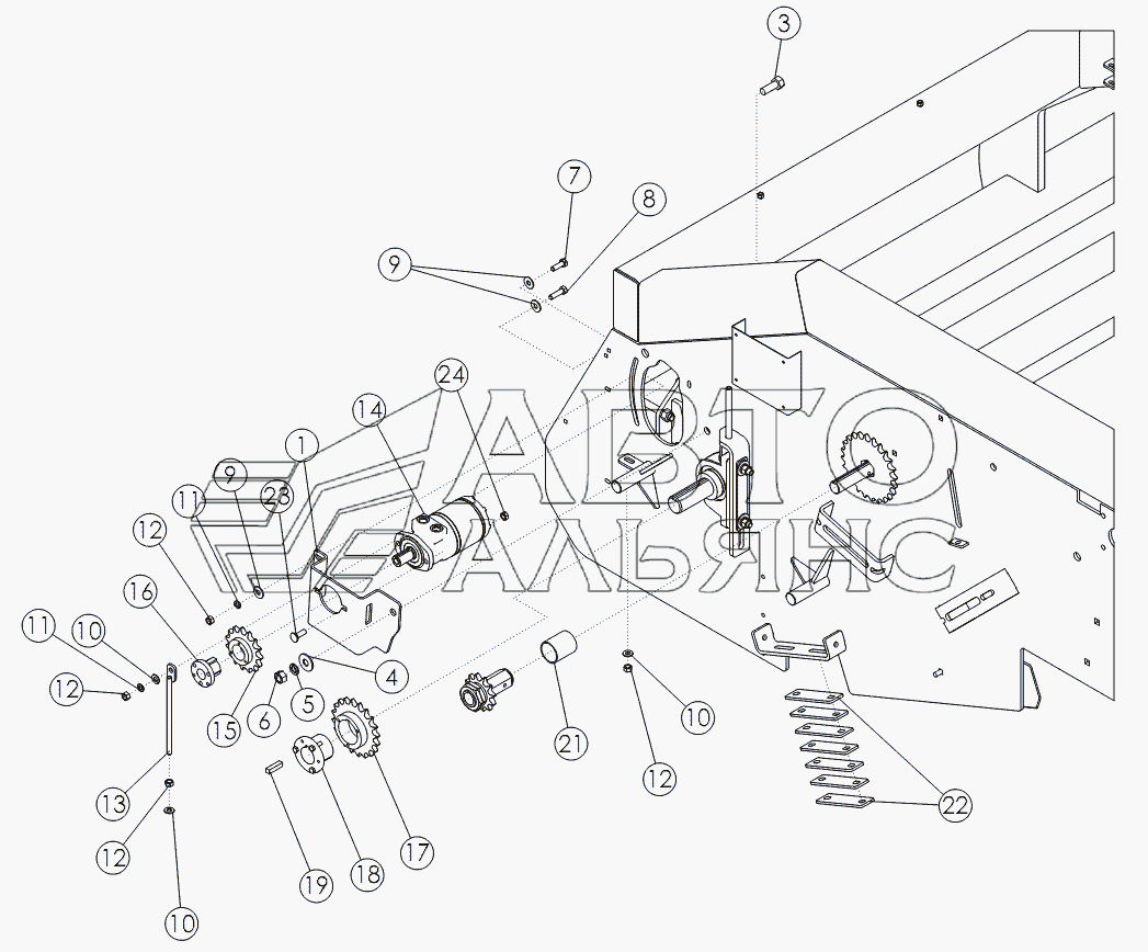 HYDRAULIC PADDLE DRIVE (OPTIONAL)