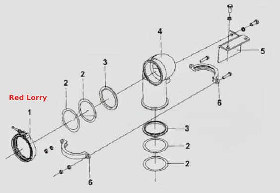 Supercharger Outlet Connecting Pipe Subassembly