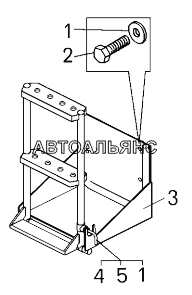 Установка лестницы (75570-8012006);Mounting of ladder