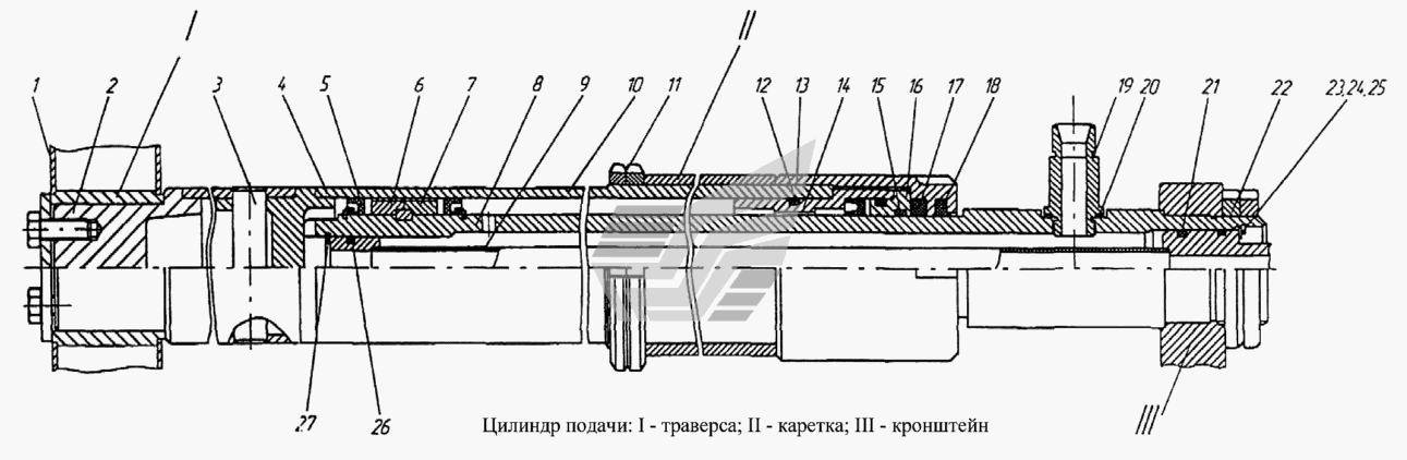 Цилиндр подачи ПБУ-