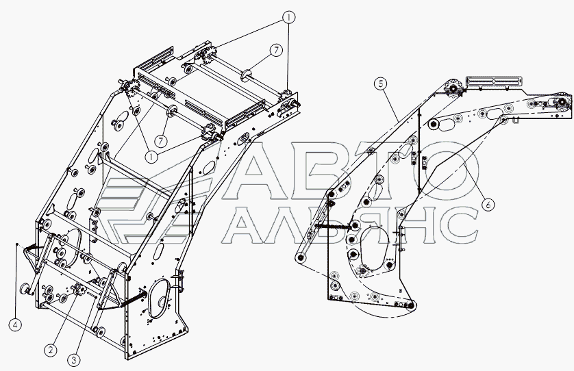 REAR SCRUB: BELTED CHAIN