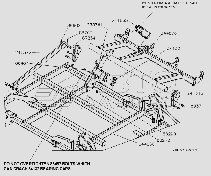 RIGHT OUTER WING ASSEMBLY - 60 FT