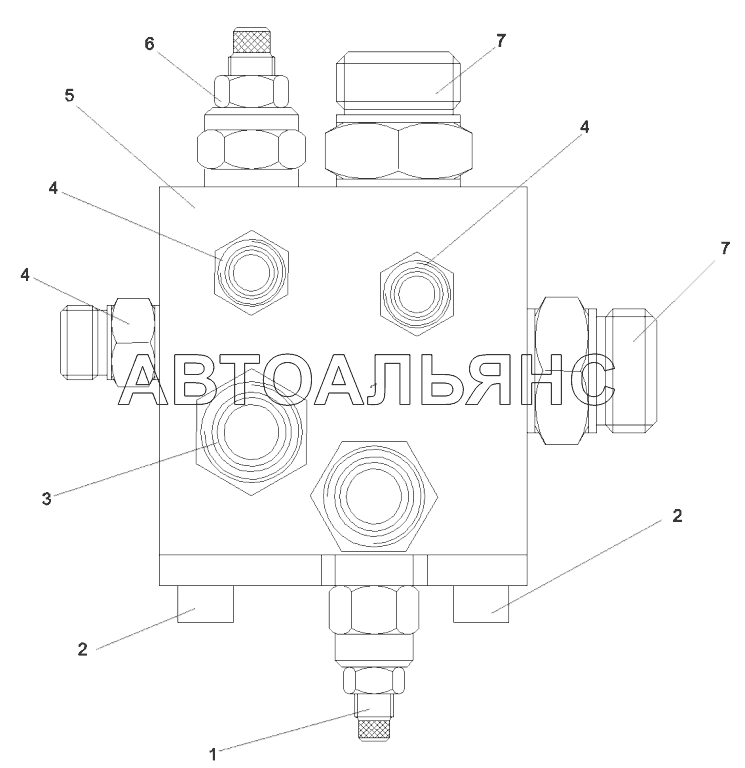 A819700001390 Клапан распределителя