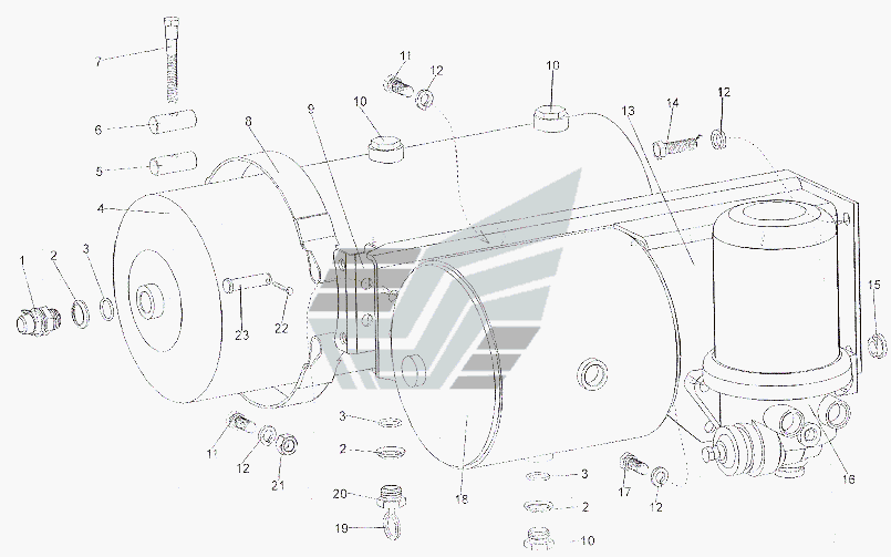 Встановлення апаратів системи осушення повітря
