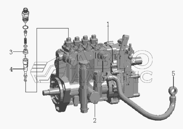 QC490Q(DI)-21000 Fuel injection pump assembly