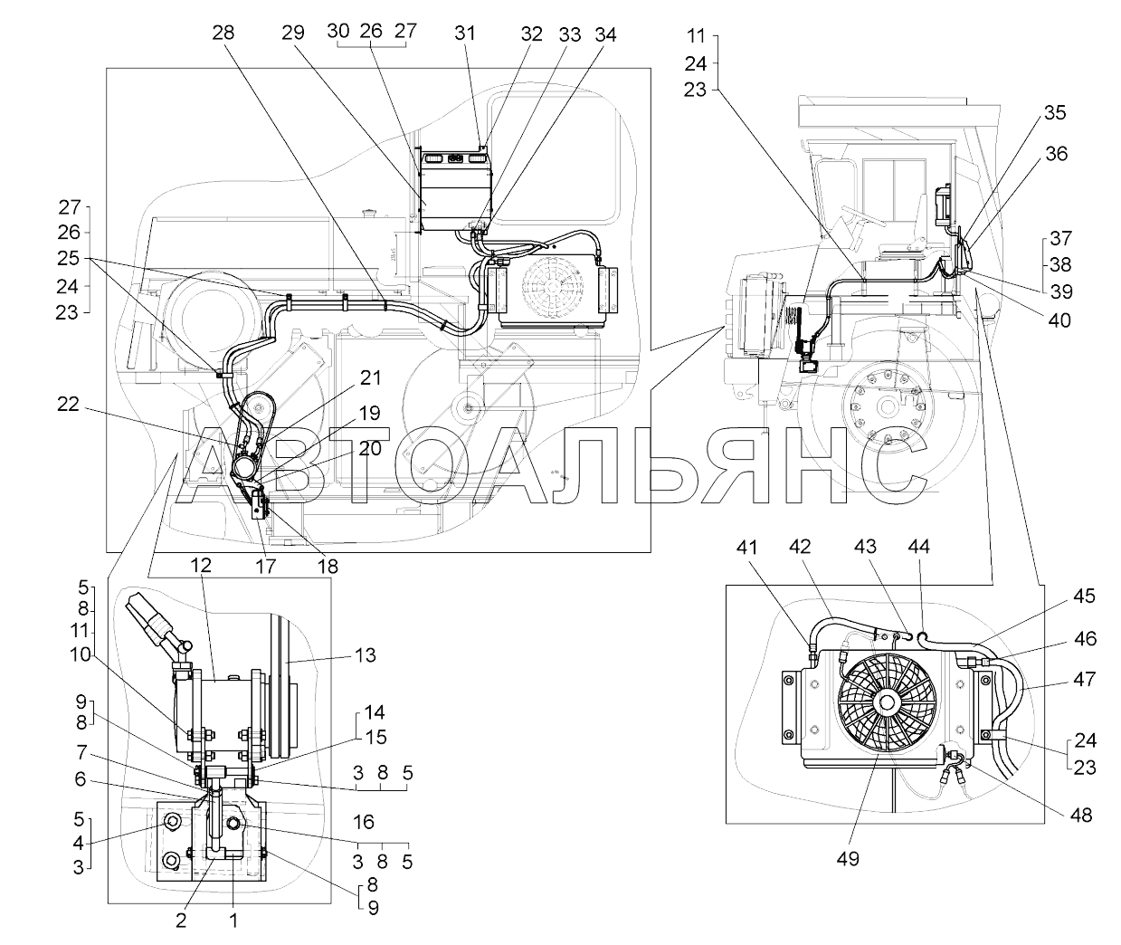 Установка кондиционера;Mounting of conditioner