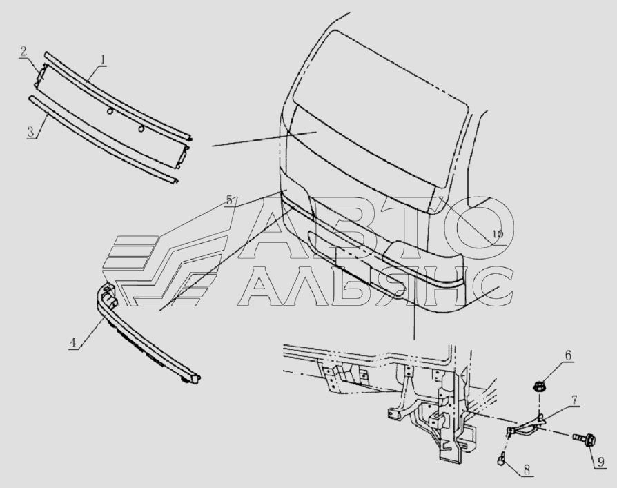 5301D0 Front surround parts