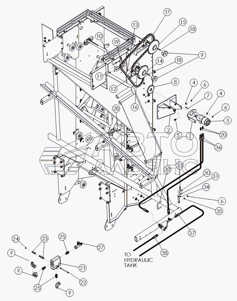 REAR SCRUB DRIVE: SINGLE MOTOR