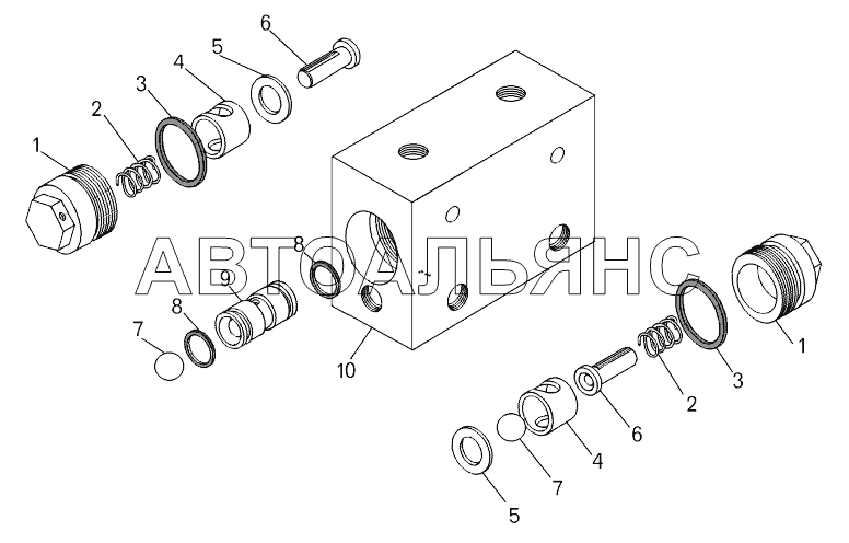 Двойной защитный клапан (75125-3515110);Dual safety valve