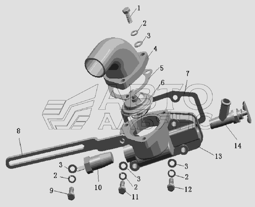 QC490Q(DI)-19000 Thermostat assembly