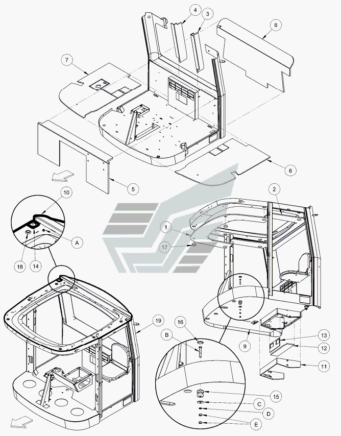 CAB-SEALS GROMMETS MOUNTS AND UPHOLSTERY