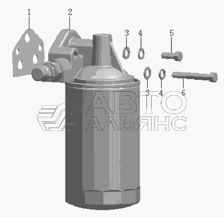 N485Q-26000 Oil filter assembly