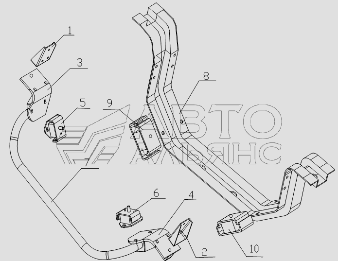 1001D4 engine equipment