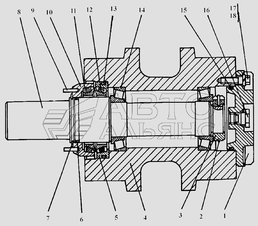 Каток поддерживающий